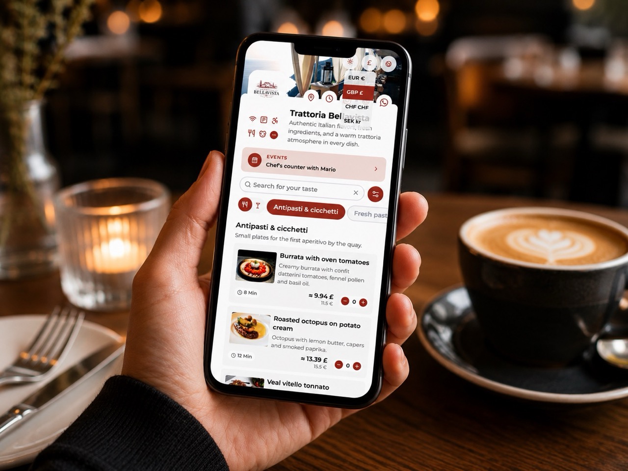 Menu visual
